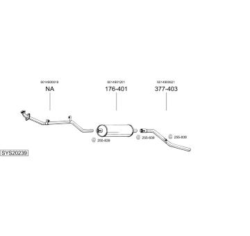 Výfukový systém BOSAL SYS20239