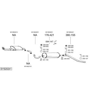 Výfukový systém BOSAL SYS20241
