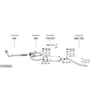 Výfukový systém BOSAL SYS20293