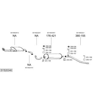 Výfukový systém BOSAL SYS20346