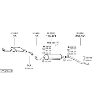 Výfukový systém BOSAL SYS20348