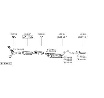 Výfukový systém BOSAL SYS20450