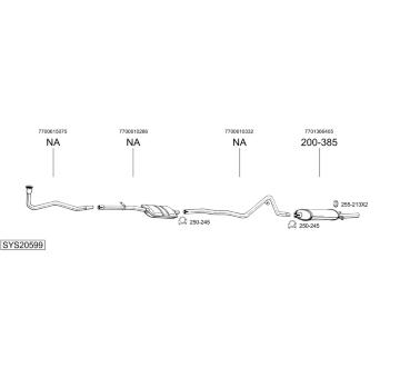 Výfukový systém BOSAL SYS20599