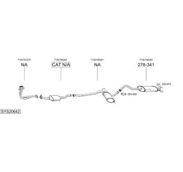 Výfukový systém BOSAL SYS20642