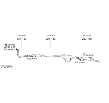 Výfukový systém BOSAL SYS20748
