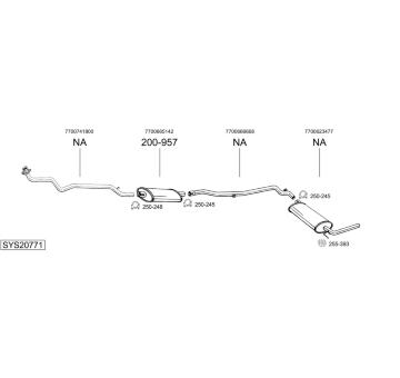 Výfukový systém BOSAL SYS20771