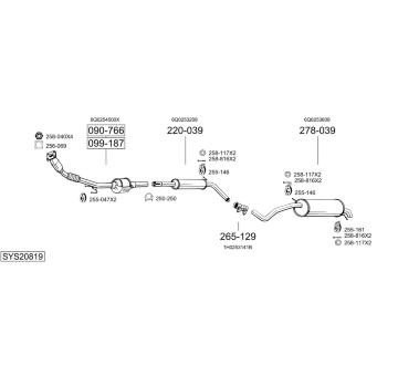Výfukový systém BOSAL SYS20819