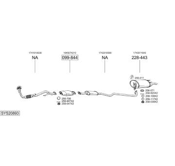 Výfukový systém BOSAL SYS20893