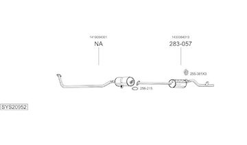 Výfukový systém BOSAL SYS20952