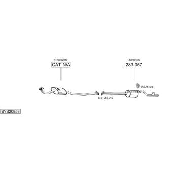 Výfukový systém BOSAL SYS20953