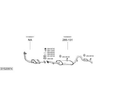 Výfukový systém BOSAL SYS20974