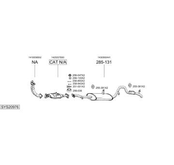 Výfukový systém BOSAL SYS20976