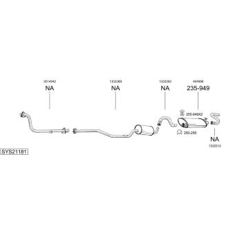 Výfukový systém BOSAL SYS21181