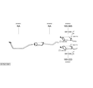 Výfukový systém BOSAL SYS21391