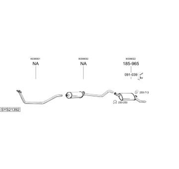 Výfukový systém BOSAL SYS21392