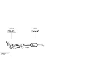Výfukový systém BOSAL SYS21414