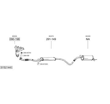 Výfukový systém BOSAL SYS21440