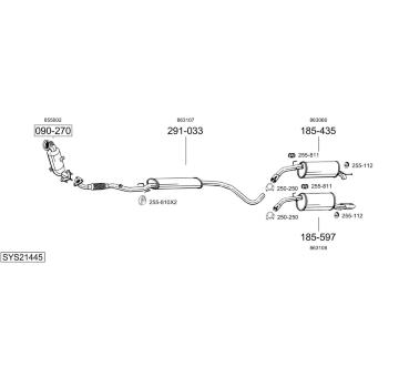 Výfukový systém BOSAL SYS21445
