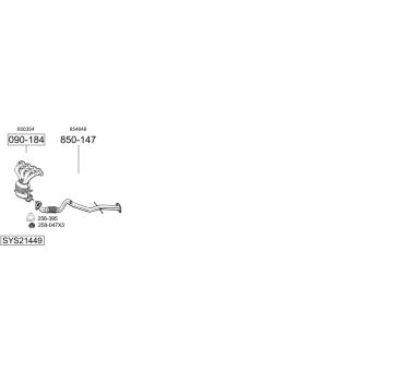 Výfukový systém BOSAL SYS21449