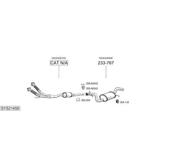 Výfukový systém BOSAL SYS21459