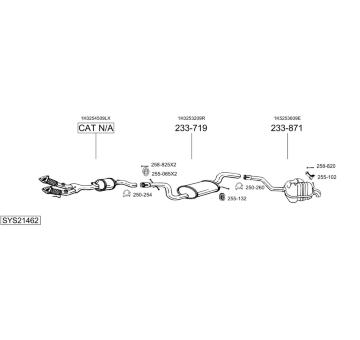 Výfukový systém BOSAL SYS21462
