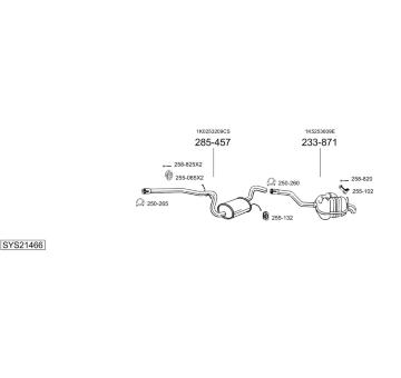 Výfukový systém BOSAL SYS21466