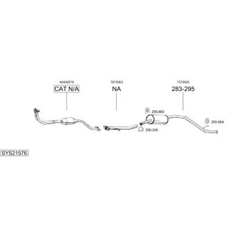 Výfukový systém BOSAL SYS21576