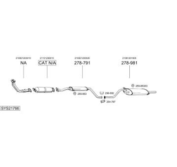 Výfukový systém BOSAL SYS21766