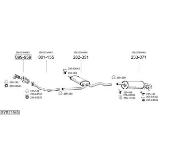 Výfukový systém BOSAL SYS21940