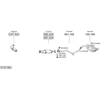Výfukový systém BOSAL SYS21963
