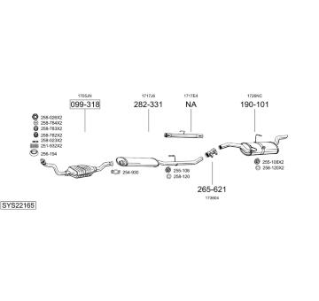 Výfukový systém BOSAL SYS22165
