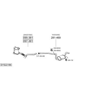 Výfukový systém BOSAL SYS22186