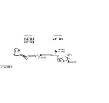 Výfukový systém BOSAL SYS22188