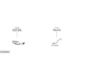 Výfukový systém BOSAL SYS22223