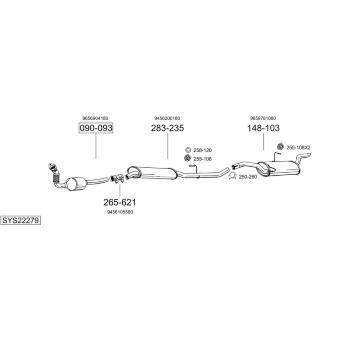 Výfukový systém BOSAL SYS22279