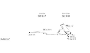 Výfukový systém BOSAL SYS22357