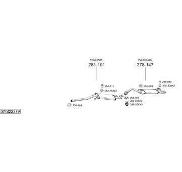 Výfukový systém BOSAL SYS22379
