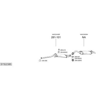 Výfukový systém BOSAL SYS22385