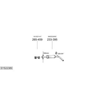 Výfukový systém BOSAL SYS22389