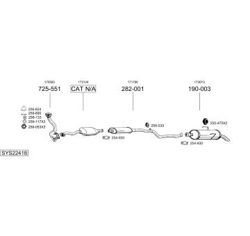 Výfukový systém BOSAL SYS22418