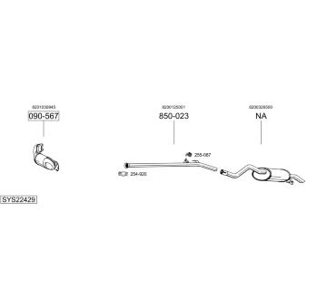 Výfukový systém BOSAL SYS22429