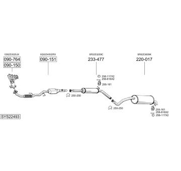 Výfukový systém BOSAL SYS22493