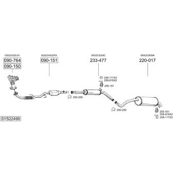 Výfukový systém BOSAL SYS22499
