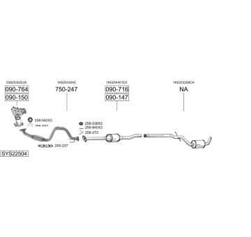 Výfukový systém BOSAL SYS22504
