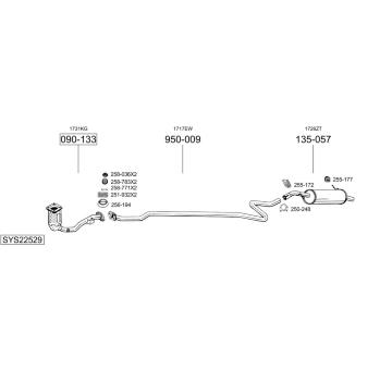 Výfukový systém BOSAL SYS22529