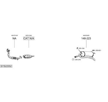 Výfukový systém BOSAL SYS22552