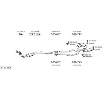 Výfukový systém BOSAL SYS22608