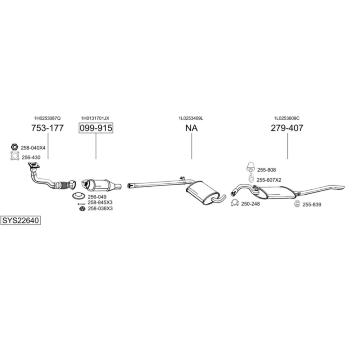 Výfukový systém BOSAL SYS22640