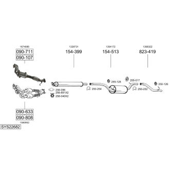 Výfukový systém BOSAL SYS22682