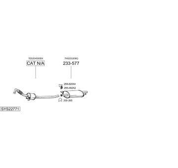 Výfukový systém BOSAL SYS22771